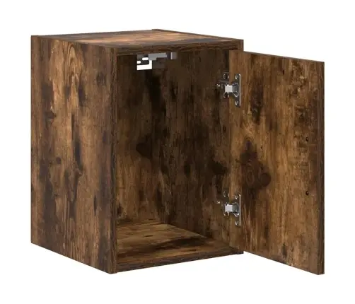 Garāžas Sienas Skapis Kūpināta Ozola Inženierijas Koks Vidaxl