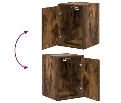 Garāžas Sienas Skapis Kūpināta Ozola Inženierijas Koks Vidaxl