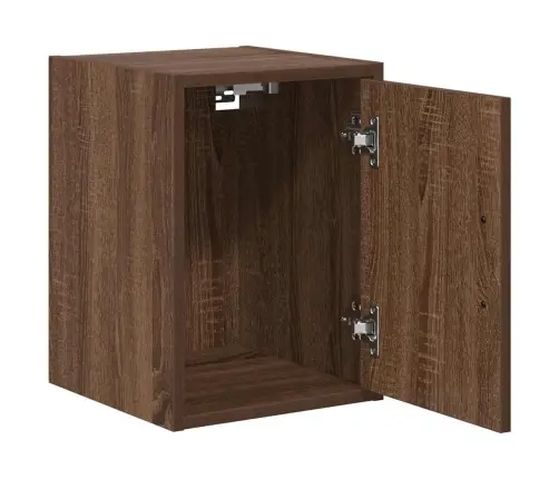 Garaaži Seinakapid 2 Tk, Pruun Tamm, Tehispuit