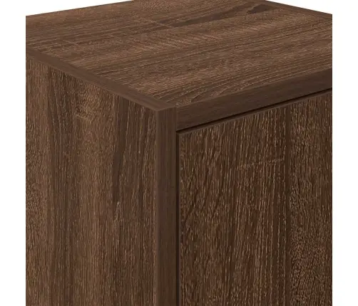 Garaaži Seinakapid 2 Tk, Pruun Tamm, Tehispuit