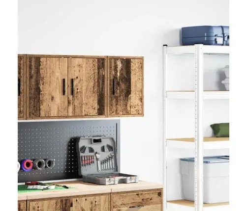 Garāžas Sienas Skapis Vecā Koka Inženierijas Koksne Vidaxl