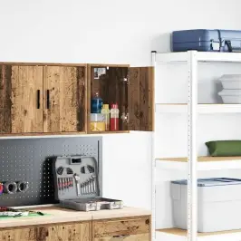 Garāžas Sienas Skapis Vecā Koka Inženierijas Koksne Vidaxl