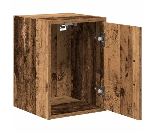 Garāžas Sienas Skapji, 2 Gab., Veci Dēļi, Inženierijas Koks Vidaxl