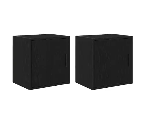 Garaaži Seinakapid 2 Tk, Must, Tehispuit