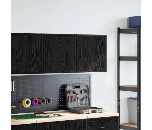 Garaaži Seinakapid 2 Tk, Must, Tehispuit