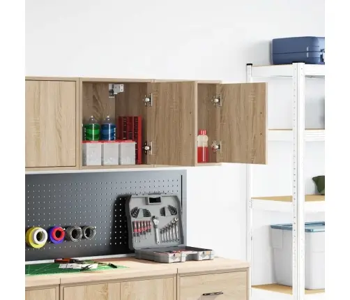 Sieninės Garažo Spintos, 2Vnt., Ąžuolo, Mediena