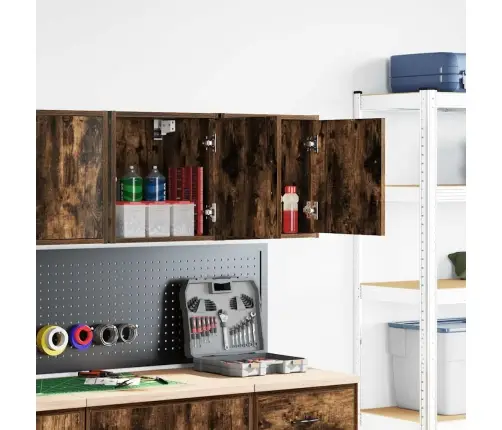 Sieninės Garažo Spintos, 2Vnt., Dūminės, Mediena