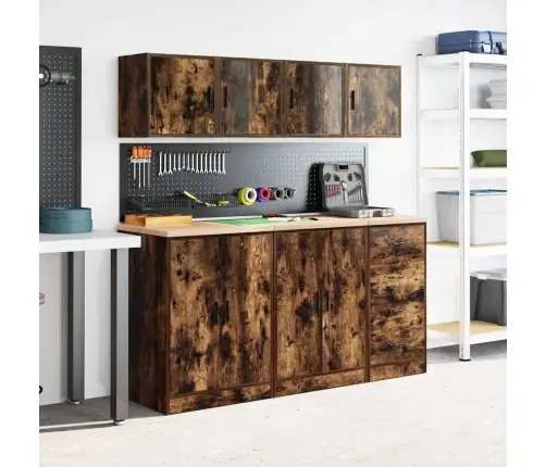 Sieninės Garažo Spintos, 2Vnt., Dūminės, Mediena