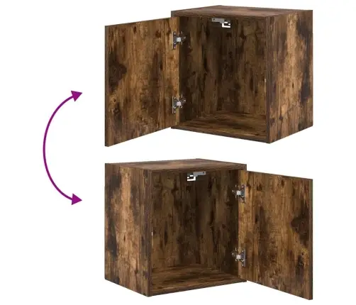 Sieninės Garažo Spintos, 2Vnt., Dūminės, Mediena