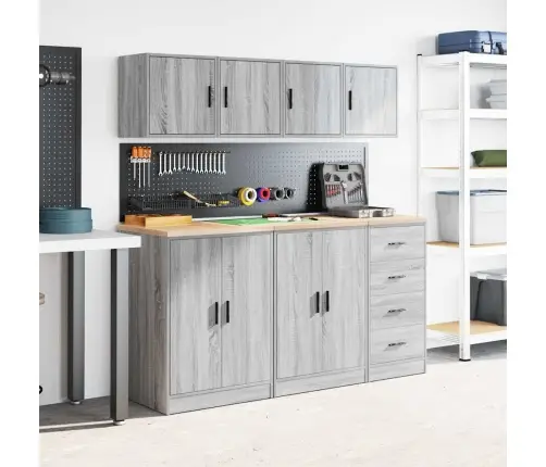 Garaaži Seinakapid 2 Tk, Hall Sonoma Tamm, Tehispuit