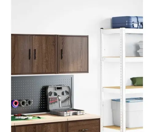 Garāžas Sienas Skapis Brūna Ozola Inženierijas Koks Vidaxl