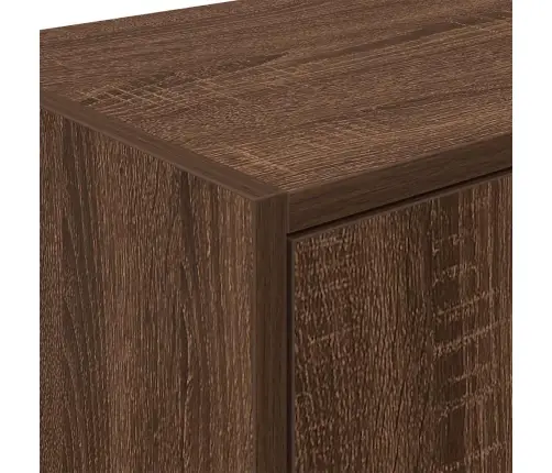 Sieninės Garažo Spintos, 2Vnt., Rudos, Mediena