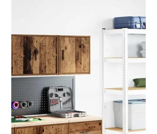 Garāžas Sienas Skapis Vecā Koka Inženierijas Koksne Vidaxl