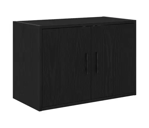 Garāžas Sienas Skapis, Melns Inženierijas Koks Vidaxl