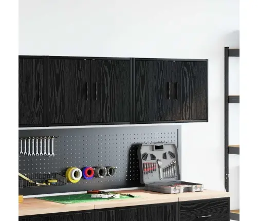 Garaaži Seinakapid 2 Tk, Must, Tehispuit