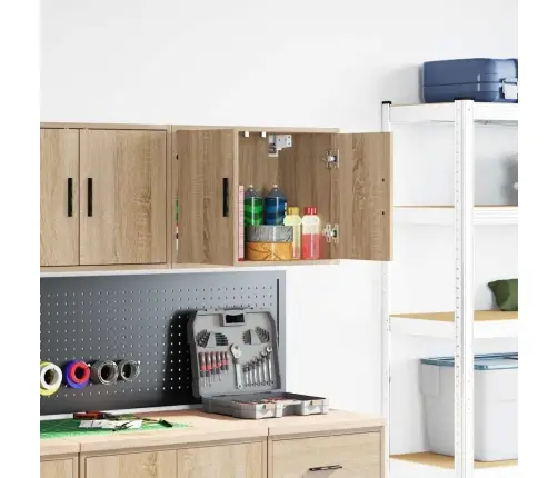 Garāžas Sienas Skapis Sonoma Ozola Inženierijas Koksne Vidaxl