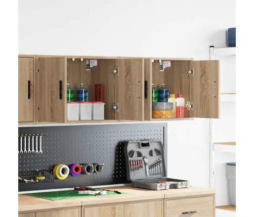 Sieninės Garažo Spintos, 2Vnt., Ąžuolo, Mediena