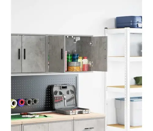 Garažo Sieninė Spinta Betoninė Pilka Inžinerinė Mediena