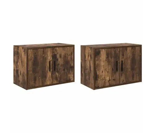 Sieninės Garažo Spintos, 2Vnt., Dūminės, Mediena