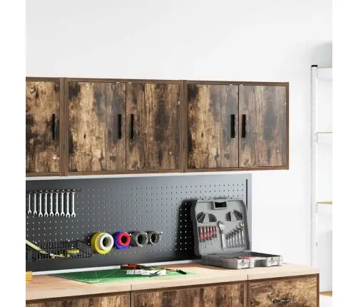 Sieninės Garažo Spintos, 2Vnt., Dūminės, Mediena