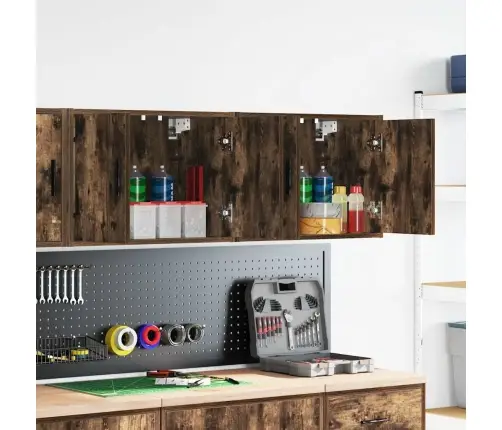 Sieninės Garažo Spintos, 2Vnt., Dūminės, Mediena