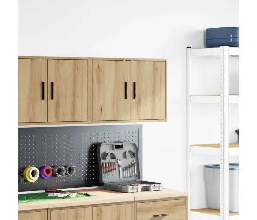 Garāžas Sienas Skapis Amatnieka Ozola Inženierijas Koks Vidaxl