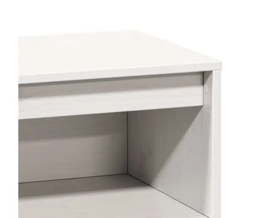 Highboard White 89X34X116,5 Cm Masīvkoka Priede Vidaxl