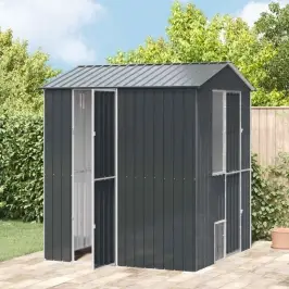 Putnu Būris Antracīts 215 X 210 X 247 Cm Cinkots Tērauds Vidaxl Putnu Būris Antracīts 215 X 210 X 247 Cm Cinkots Tērauds Vidaxl