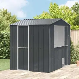 Putnu Būris Antracīts 215 X 310 X 247 Cm Cinkots Tērauds Vidaxl Putnu Būris Antracīts 215 X 310 X 247 Cm Cinkots Tērauds Vidaxl