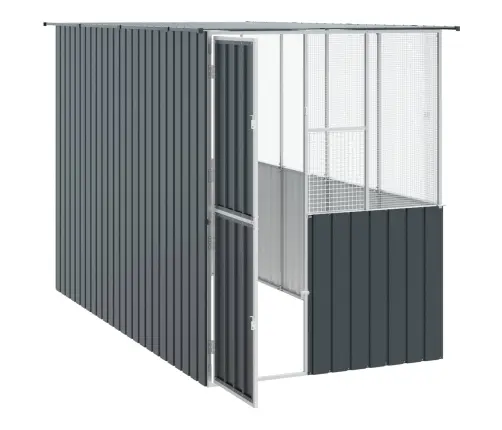 Paukščių Narvas Antracitas 315 X 167 X 200 Cm Cinkuota Plienas