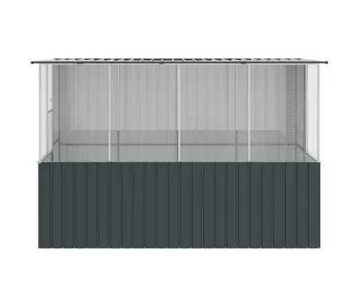 Paukščių Narvas Antracitas 315 X 167 X 200 Cm Cinkuota Plienas