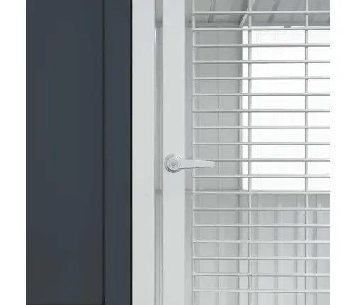 Paukščių Narvas Antracitas 215 X 209 X 230 Cm Cinkuota Plienas