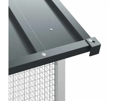 Paukščių Narvas Antracitas 215 X 209 X 230 Cm Cinkuota Plienas