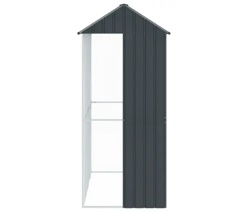 Paukščių Narvas Antracitas 215 X 110 X 247 Cm Cinkuota Plienas