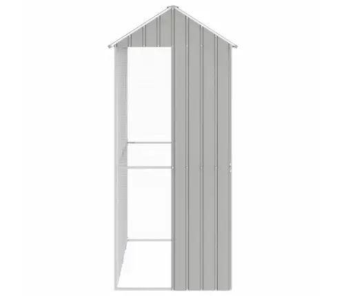 Putnu Būris Pelēks 215X110X247 Cm Tērauds Vidaxl