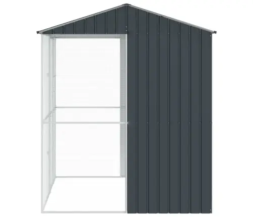 Putnu Voljērs Antracīts 215X210X247 Cm Tērauds Vidaxl