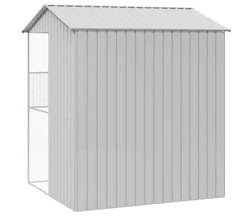 Paukščių Narvas Pilka 215 X 210 X 247 Cm Cinkuota Plienas