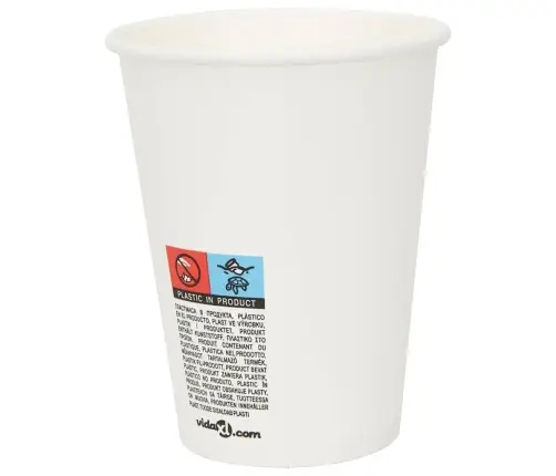 Papīra Kafijas Krūzes Ar Vākiem 1000 Gab. 12 Unces 300 Ml Vidaxl