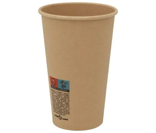 Popieriniai Kavos Puodeliai Su Dangteliais 1000 Vnt 16Oz 400 Ml