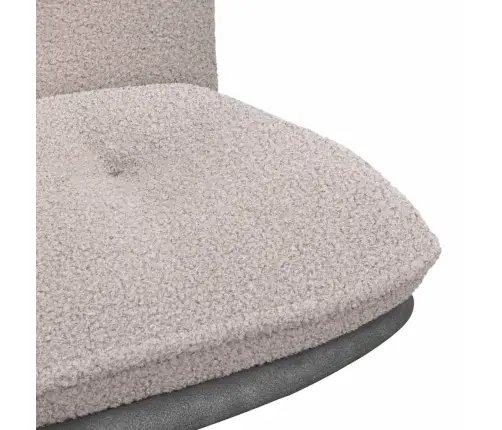 Grozāmā Biroja Krēsla Gaiši Pelēks Cirtains Vilnai Līdzīgs Vidaxl