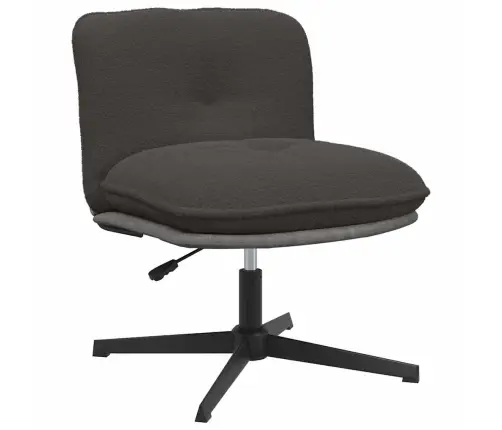 Pööratav Kontoritool, Tumehall, Lokkis Villataoline Kangas