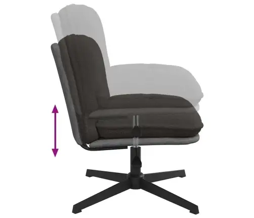 Pööratav Kontoritool, Tumehall, Lokkis Villataoline Kangas