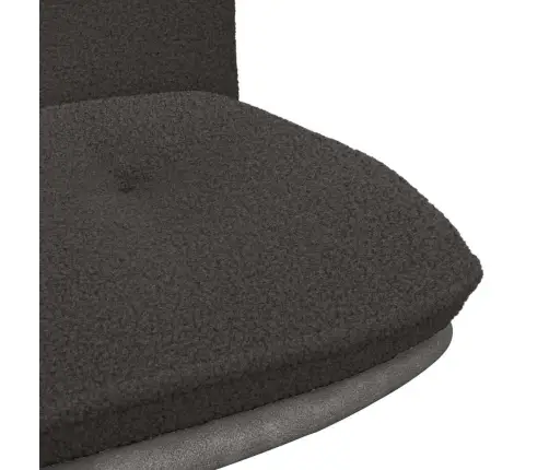 Pööratav Kontoritool, Tumehall, Lokkis Villataoline Kangas