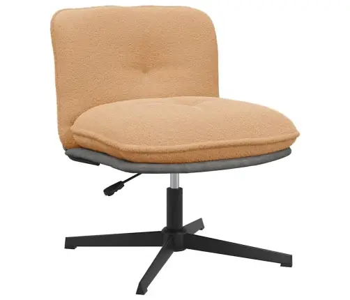 Pasukamas Biuro Kėdės Smėlio Spalvos Garbanotas Vilnos Audinys