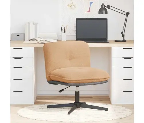 Pasukamas Biuro Kėdės Smėlio Spalvos Garbanotas Vilnos Audinys