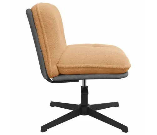 Pasukamas Biuro Kėdės Smėlio Spalvos Garbanotas Vilnos Audinys