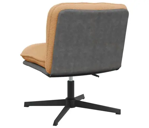 Pasukamas Biuro Kėdės Smėlio Spalvos Garbanotas Vilnos Audinys