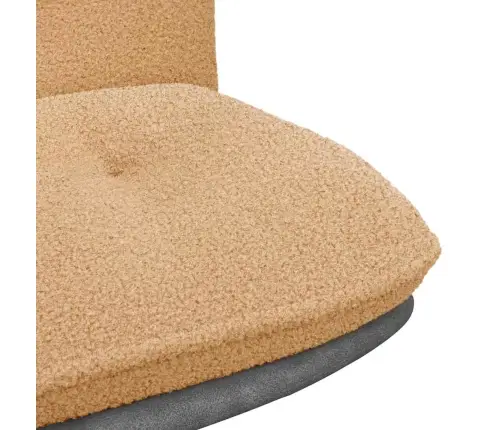 Pasukamas Biuro Kėdės Smėlio Spalvos Garbanotas Vilnos Audinys