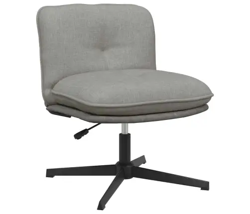 Biroja Krēsls, Grozāms, Gaiši Pelēks Audums Vidaxl