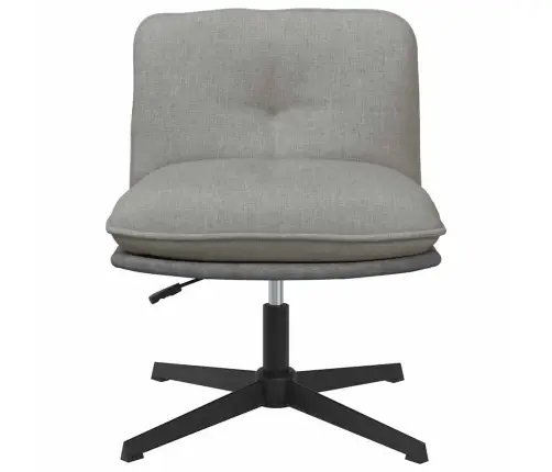 Biroja Krēsls, Grozāms, Gaiši Pelēks Audums Vidaxl